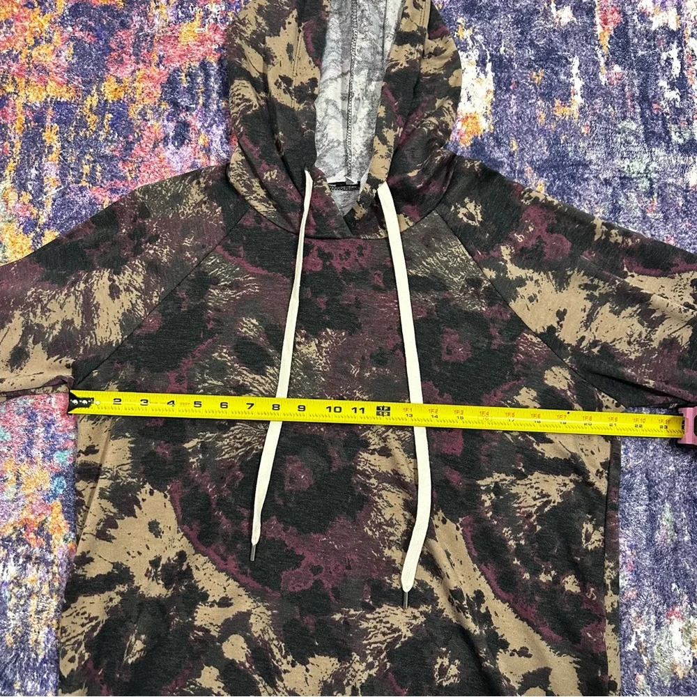 White Birch Tie‎ Dye Hooded Pullover Sweatshirt Size M